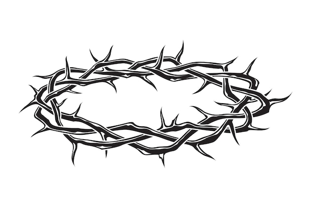 Vector crown of thorns image