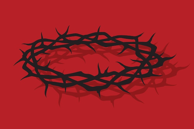 Vector crown of thorns image