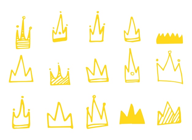白い背景で隔離の王冠ベクトル設計図
