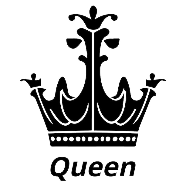 Vector crown vector icon design isolated on white background king or queen symbol for your web site design
