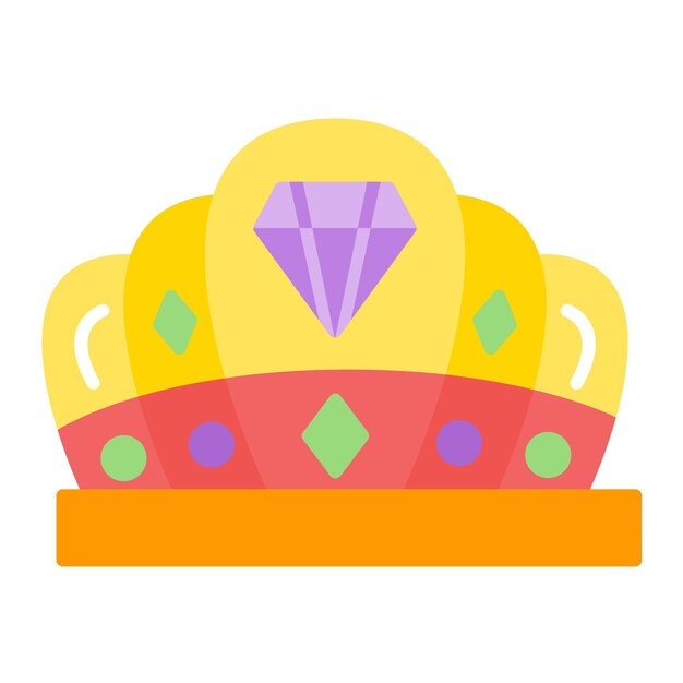 Vector crown vector illustration style