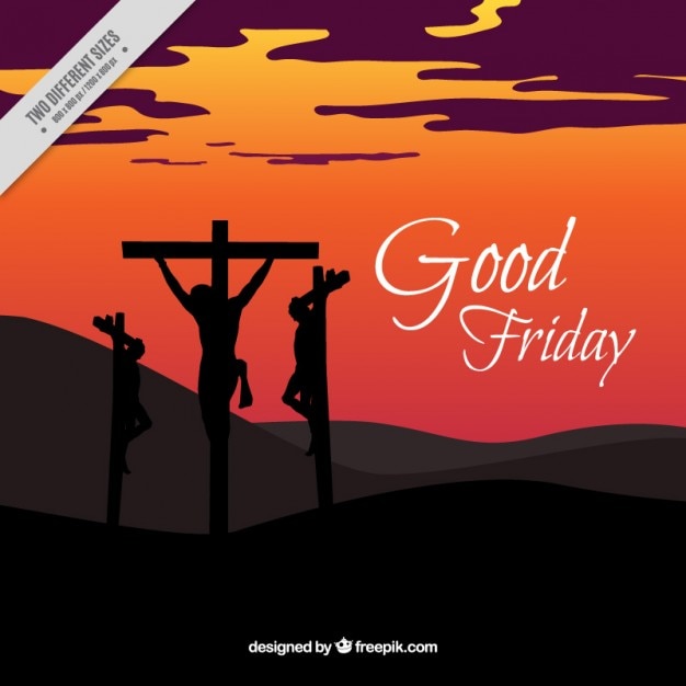 Vector crucifixion good friday background