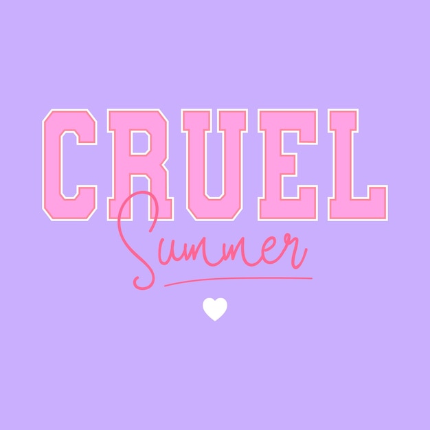 CRUEL SUMMER SLOGAN PRINT TEE