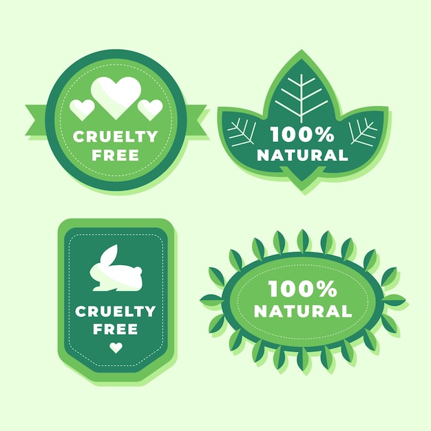 cruelty free badge set