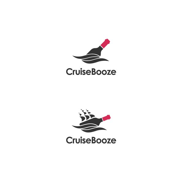 Vector cruise booze vector logo