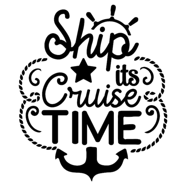 Vector cruise design bestandsontwerpen voor cricut silhouette cut bestandsontwerp t-shirtontwerptv