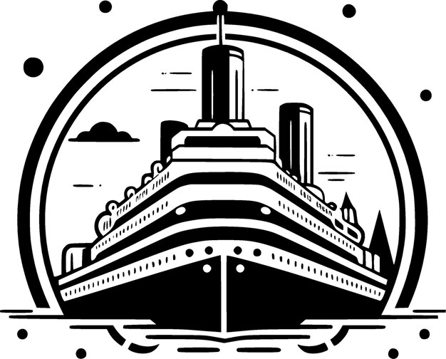 Vettore cruise logo vettoriale di alta qualità illustrazione vettoriale ideale per la grafica di tshirt