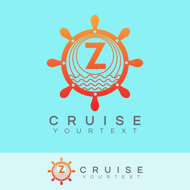 Cruise initial letter z logo design