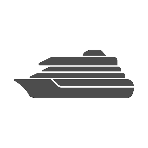 Cruise ship icon