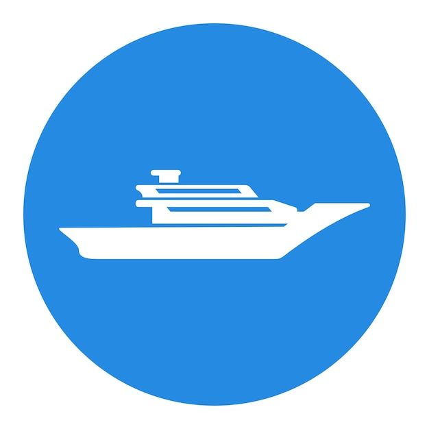 Cruise ship icon