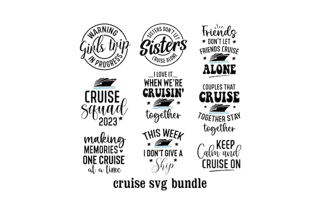 cruise svg bundle