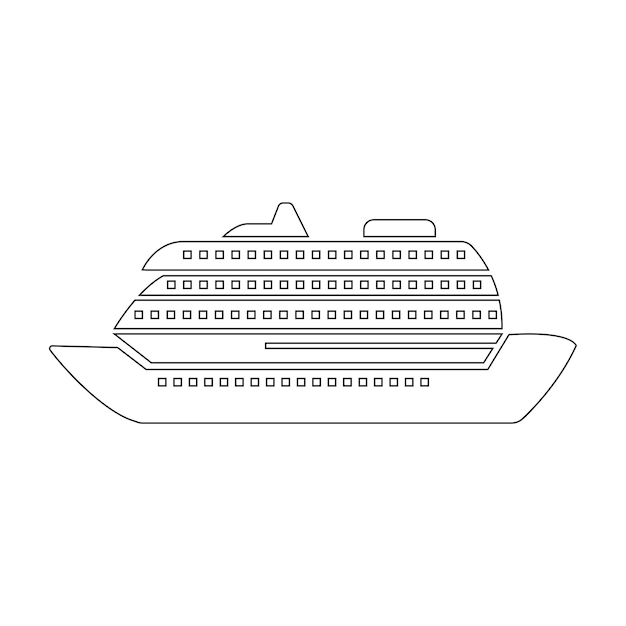 Cruiseschip icoon