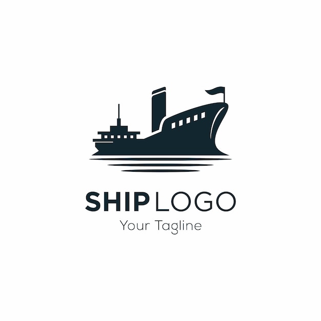 Cruiseschip logo sjabloon