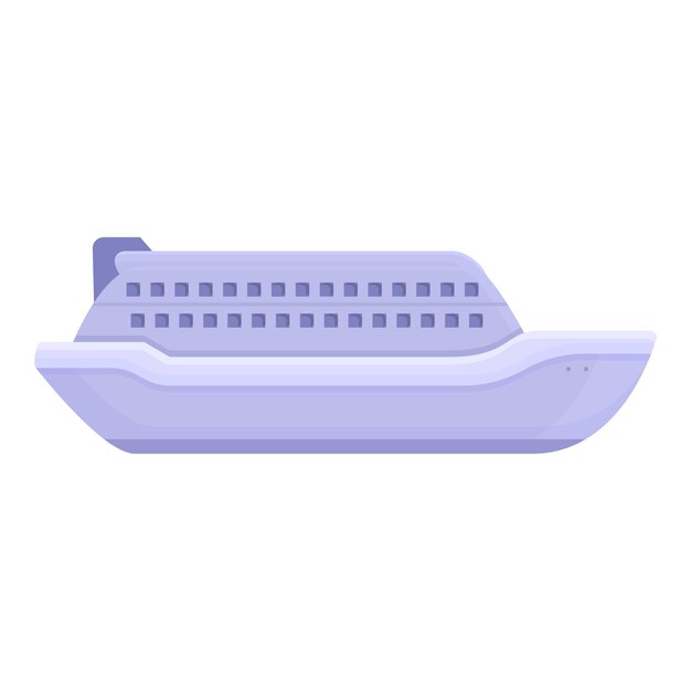 Vector cruiseschip pictogram cartoon van cruiseschip vector pictogram voor webdesign geïsoleerd op een witte achtergrond