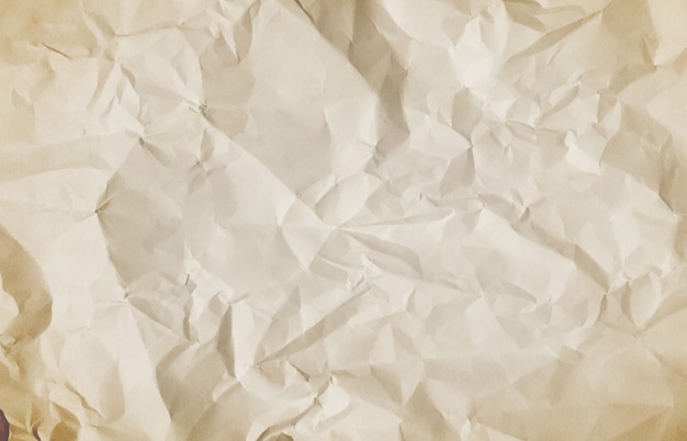 Текстура мятой бумаги. сморщенный или смятый материал заготовки