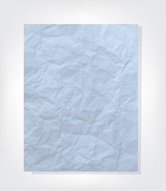 Vector crumpled paper