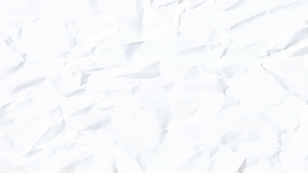 Vector crumpled white paper texture