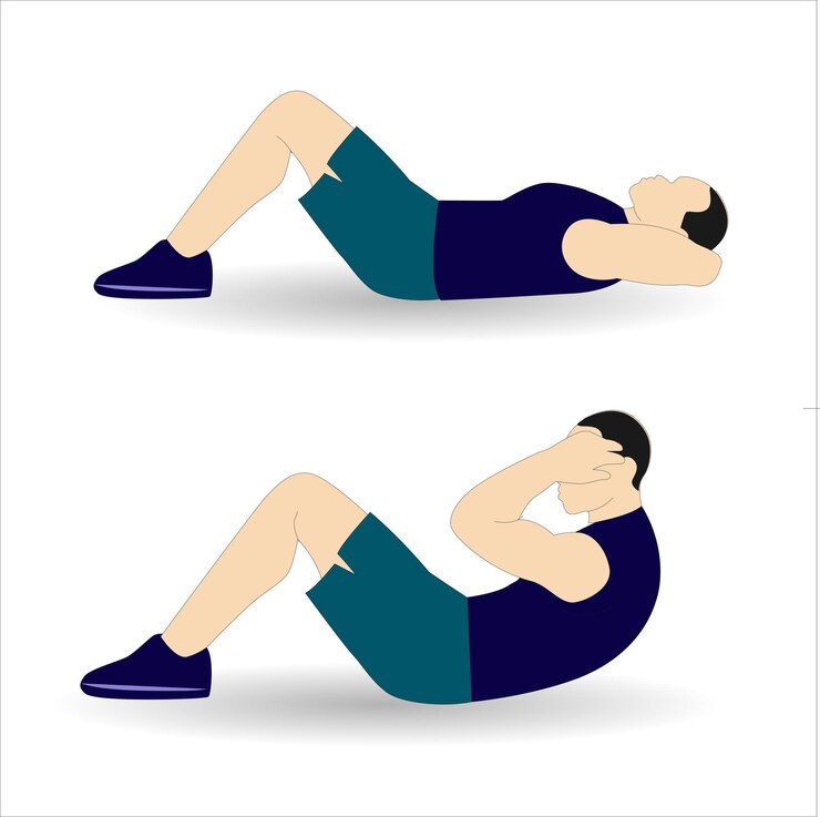 crunch gym pose