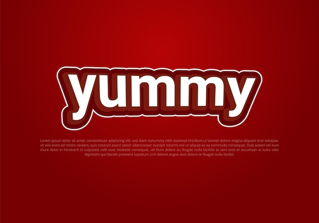 Crunchy text effect template with 3d bold style use for logo pro vector