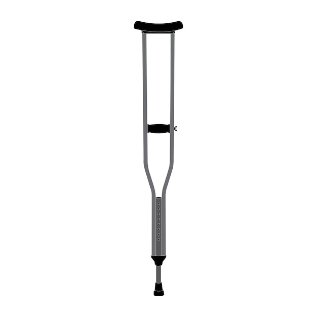 Crutches vector icon