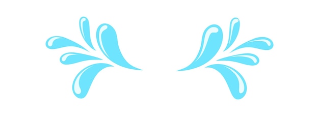 Cry splash. Icon for sad expression, vector illustration isolated on white background