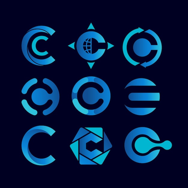 Vector crypto c logo