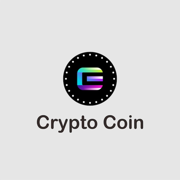 Crypto coin bitcoin logo new design