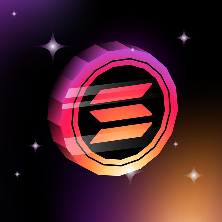 Vector crypto coin illustration 3d graphic element