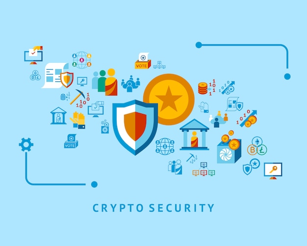 Crypto democracy e raccolta di icone di sicurezza