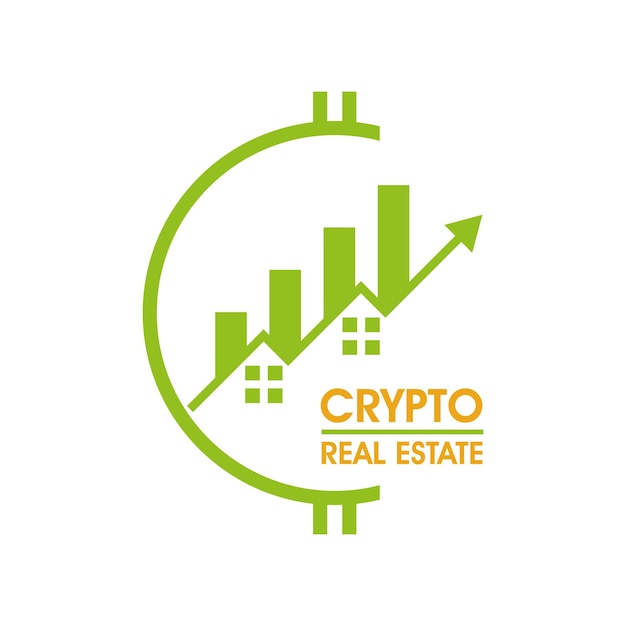 Crypto real estate logo design