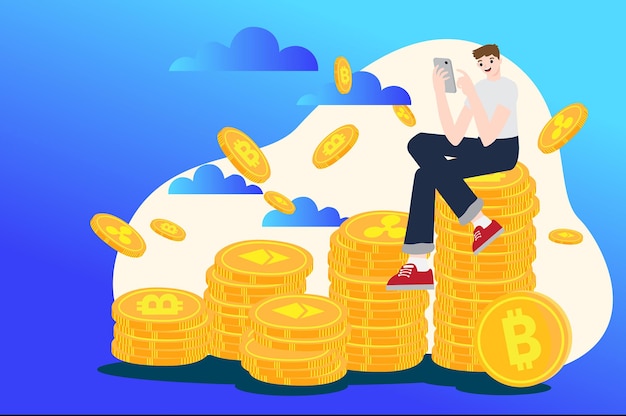 crypto trading concept