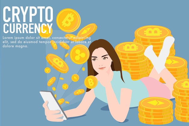 crypto valuta concept