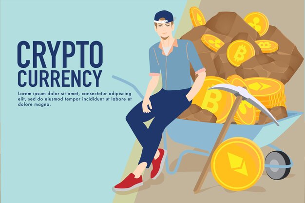 Crypto valuta handelsconcept crypto munten