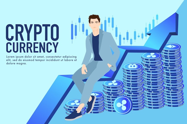 Crypto valuta handelsconcept crypto munten