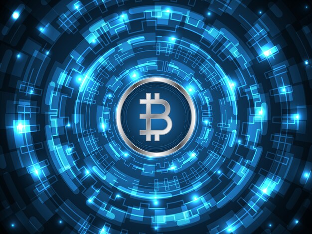 Cerchio della tecnologia bitcoin criptovaluta