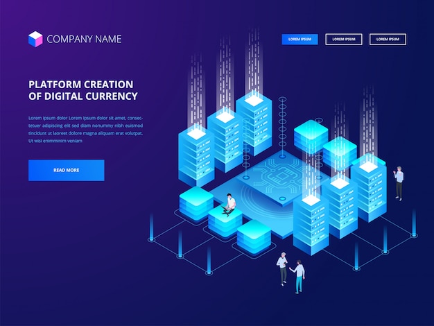 Cryptocurrency and blockchain landing page