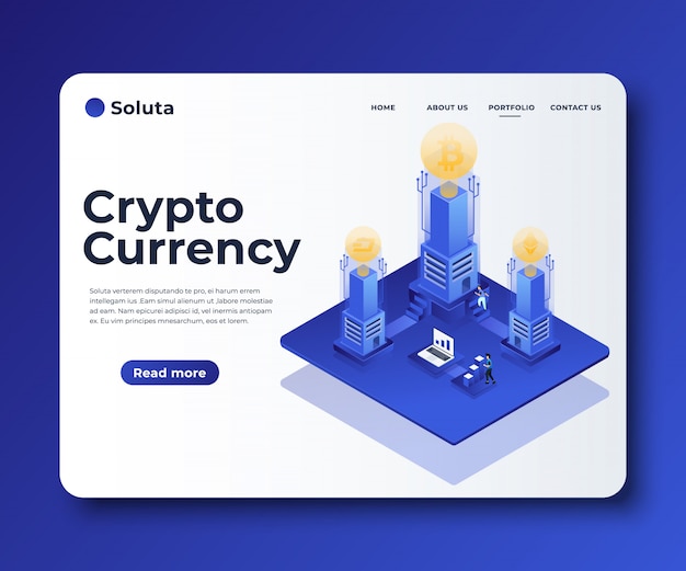 Cryptocurrency exchange concept banner