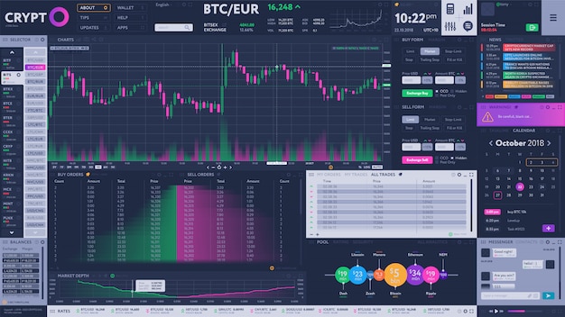 暗号通貨交換端末インターフェース