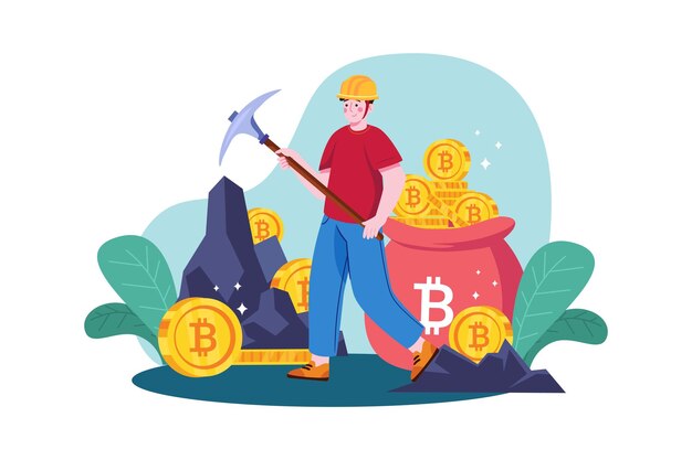 Vettore mining di criptovalute