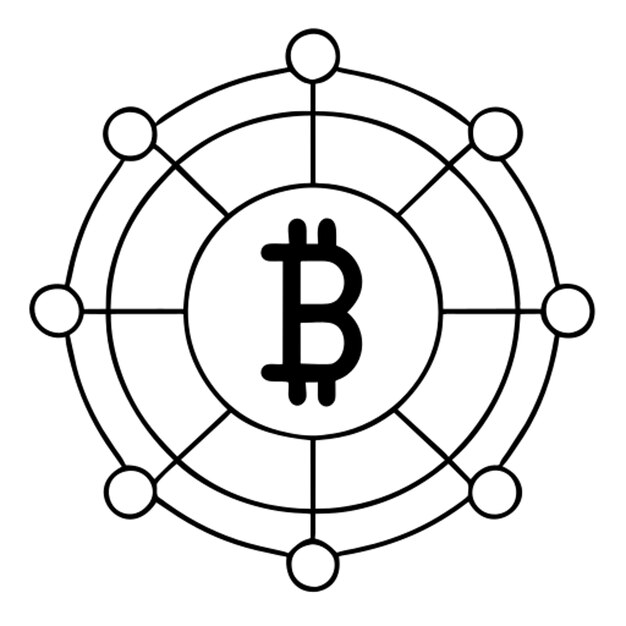 Vector cryptocurrency pictogram