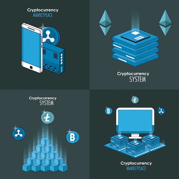 Cryptocurrency system и баннер на рынке