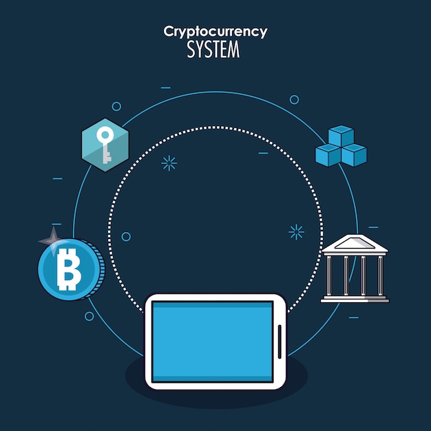 Sistema di criptovaluta e banner di mercato