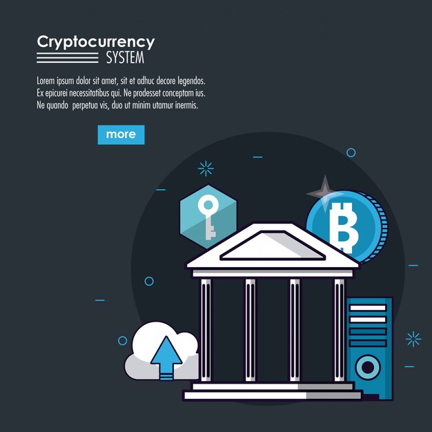 Cryptocurrency system and market place banner 