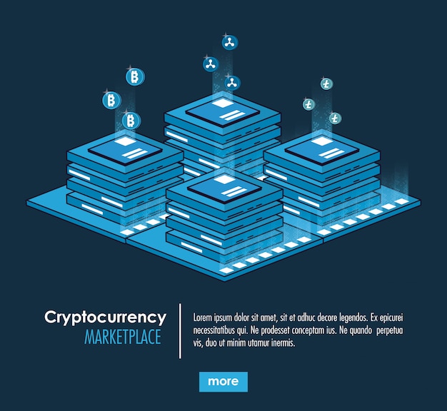 Sistema di criptovaluta e banner di mercato