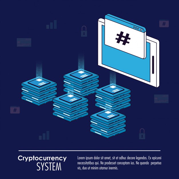 Cryptocurrency system and market place banner