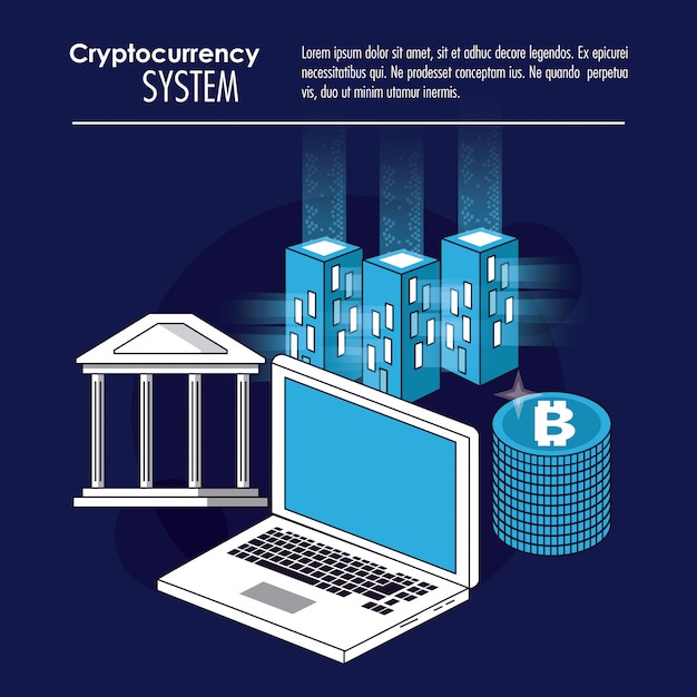 Cryptocurrency system and market place banner 