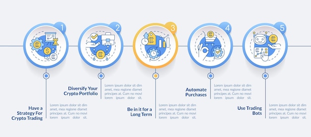 Cryptocurrency 팁 원 Infographic 템플릿