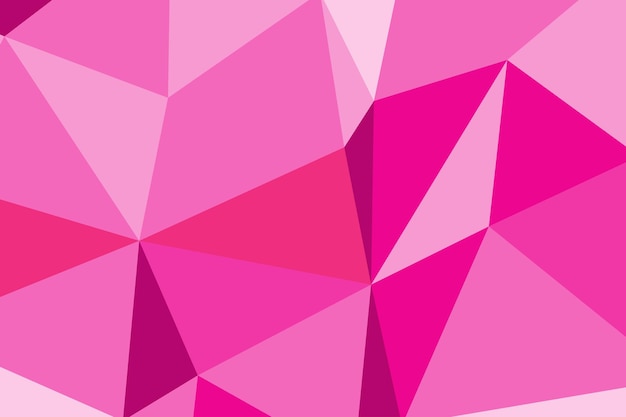 Vector crystal abstract background with pink gradient