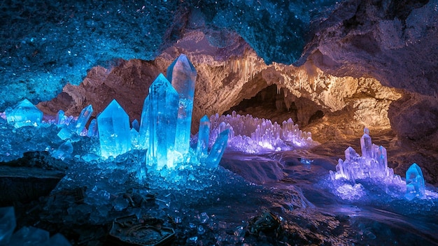 Crystal Cave with Hidden Treasures