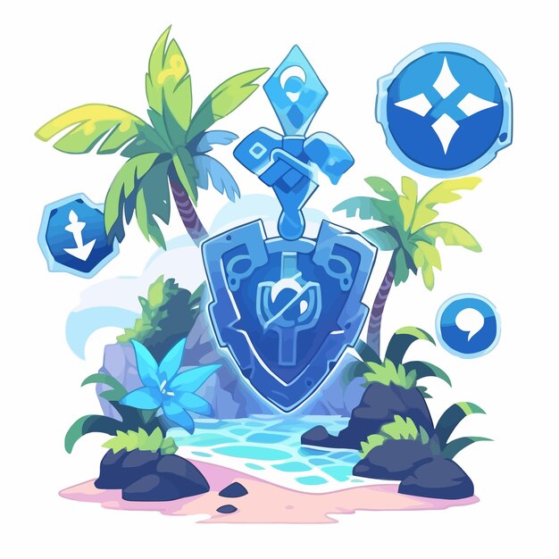 crystal icon sticker